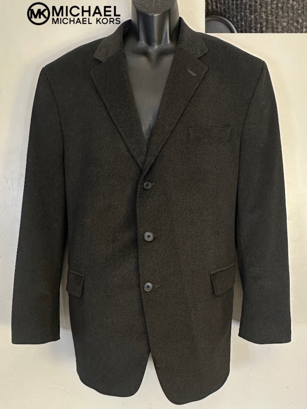 Michael Kors Velvet Blazer ~46R no size tag Gently worn 100% microfiber 3 button